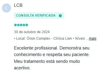Depoimento de paciente 9